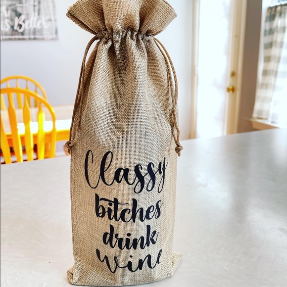 Wine🍷 burlap bag. - Picture 2 of 2